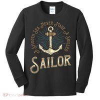 A Smooth Sea Never Made A Skilled Sailor Kids Long Sleeve Shirt thumb 0
