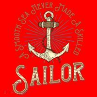 A Smooth Sea Never Made A Skilled Sailor Santa Hat thumb 1
