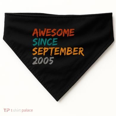 Awesome Since September 2005 USA-Made Doggie Bandana