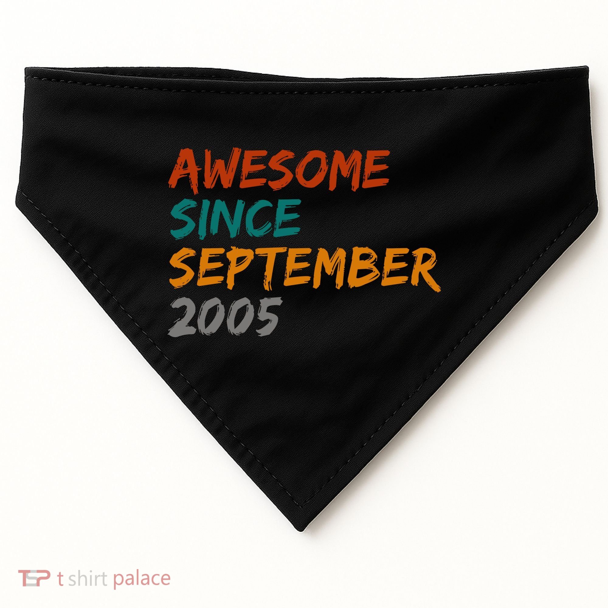Awesome Since September 2005 USA-Made Doggie Bandana