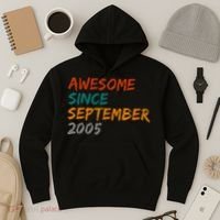 Awesome Since September 2005 Hoodie thumb 3