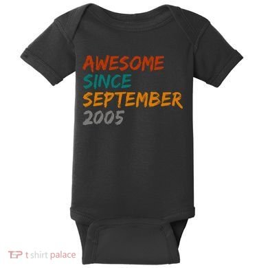 Awesome Since September 2005 Baby Bodysuit