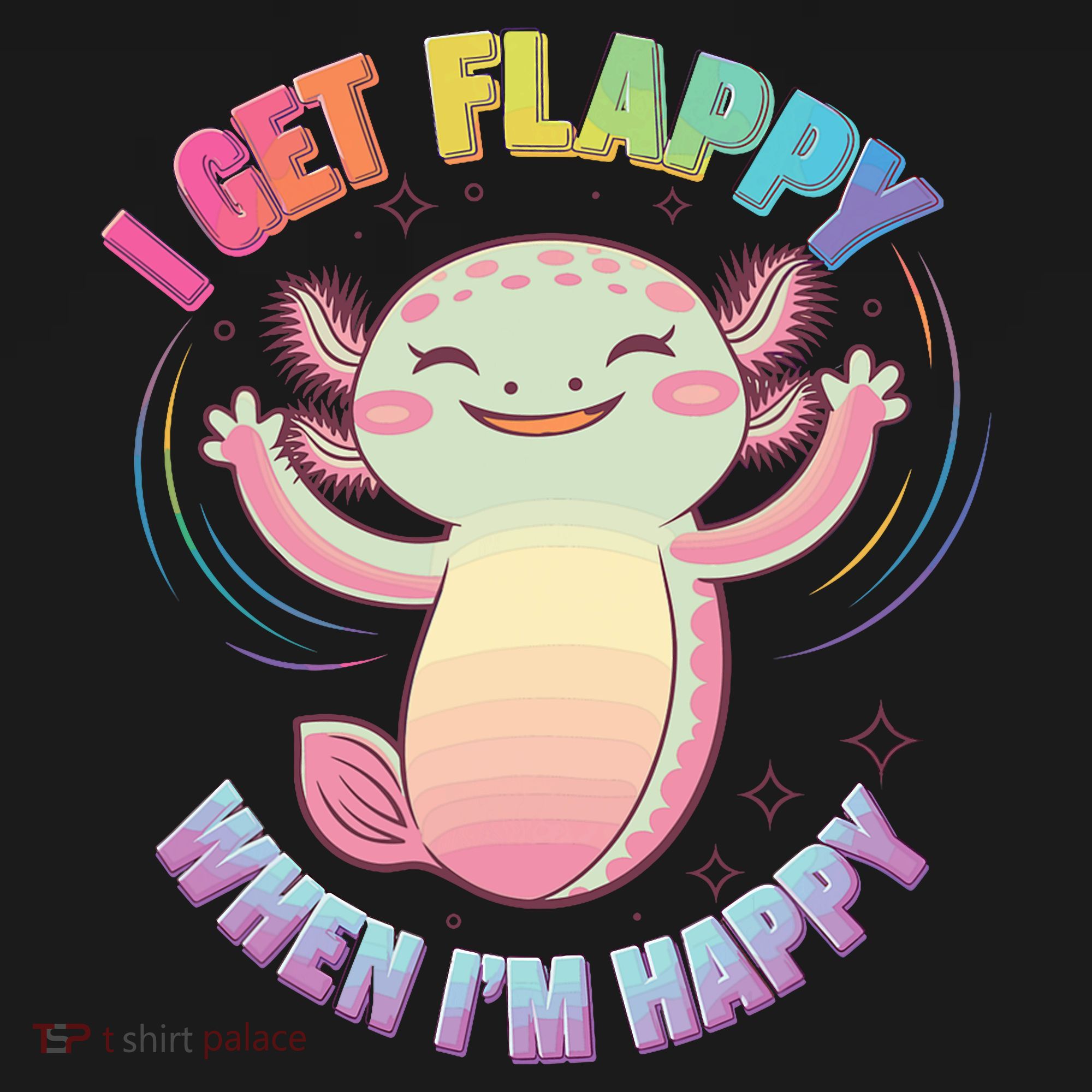 Autism Support Stimming Axolotl I Get Flappy When I´m Happy Doggie Tank