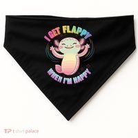 Autism Support Stimming Axolotl I Get Flappy When I´m Happy USA-Made Doggie Bandana thumb 0