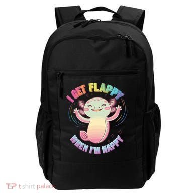 Autism Support Stimming Axolotl I Get Flappy When I´m Happy Backpack