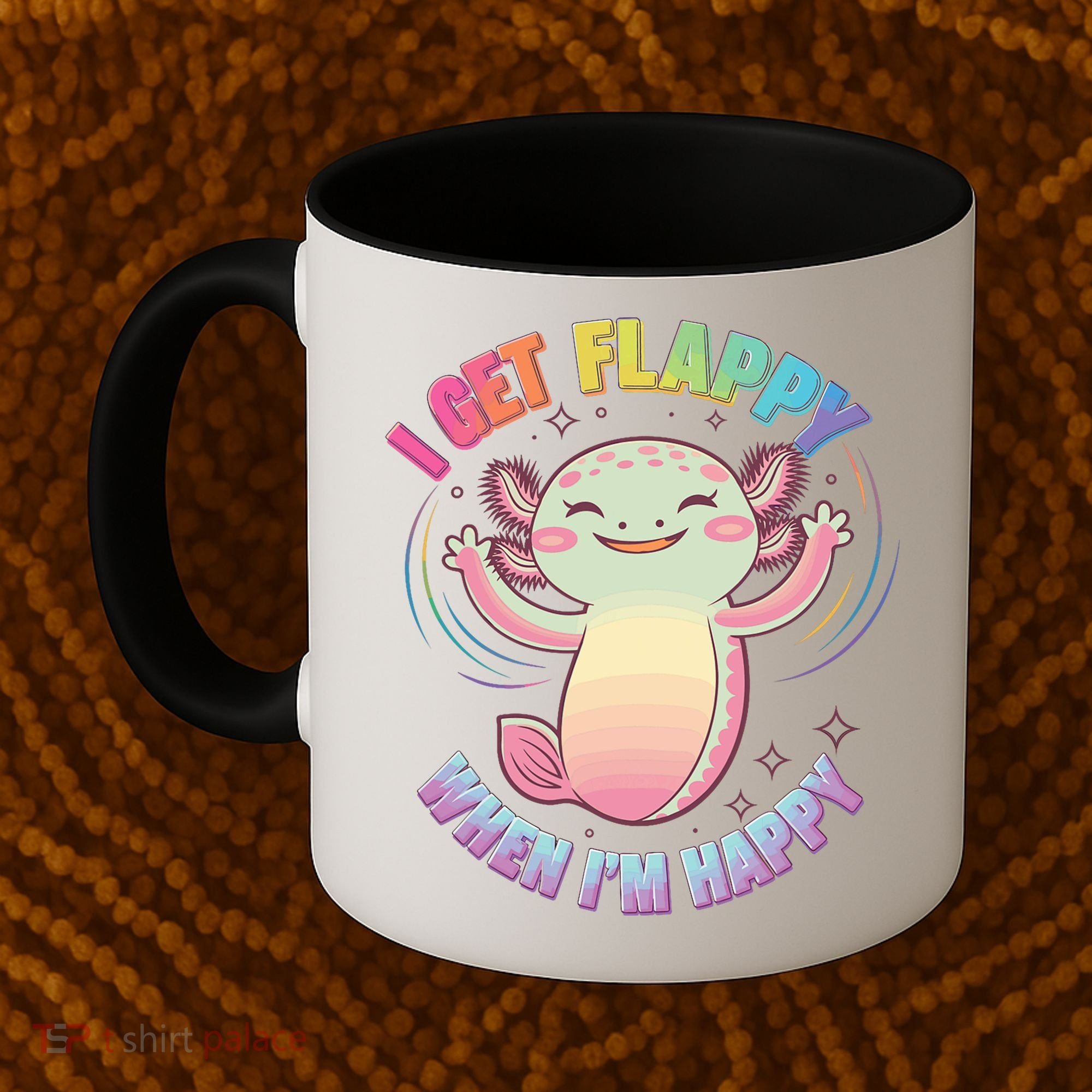 Autism Support Stimming Axolotl I Get Flappy When I´m Happy Coffee Mug