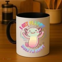 Autism Support Stimming Axolotl I Get Flappy When I´m Happy Coffee Mug thumb 4