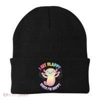 Autism Support Stimming Axolotl I Get Flappy When I´m Happy Beanie thumb 0