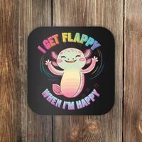 Autism Support Stimming Axolotl I Get Flappy When I´m Happy Coaster thumb 0