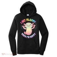 Autism Support Stimming Axolotl I Get Flappy When I´m Happy Women's Hoodie thumb 0