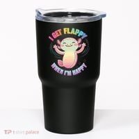 Autism Support Stimming Axolotl I Get Flappy When I´m Happy Tumbler thumb 0