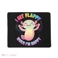 Autism Support Stimming Axolotl I Get Flappy When I´m Happy Mousepad thumb 0