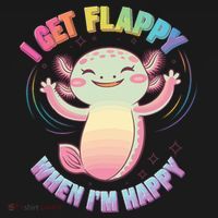 Autism Support Stimming Axolotl I Get Flappy When I´m Happy Ornament thumb 1