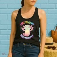 Autism Support Stimming Axolotl I Get Flappy When I´m Happy Women's Tank Top thumb 2