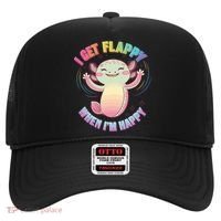 Autism Support Stimming Axolotl I Get Flappy When I´m Happy Hat thumb 0