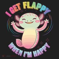 Autism Support Stimming Axolotl I Get Flappy When I´m Happy Hat thumb 2