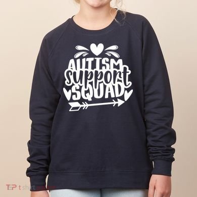 Autism Support Squad | Black / White Women's Sweatshirt