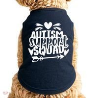 Autism Support Squad | Black / White Doggie Tank thumb 0