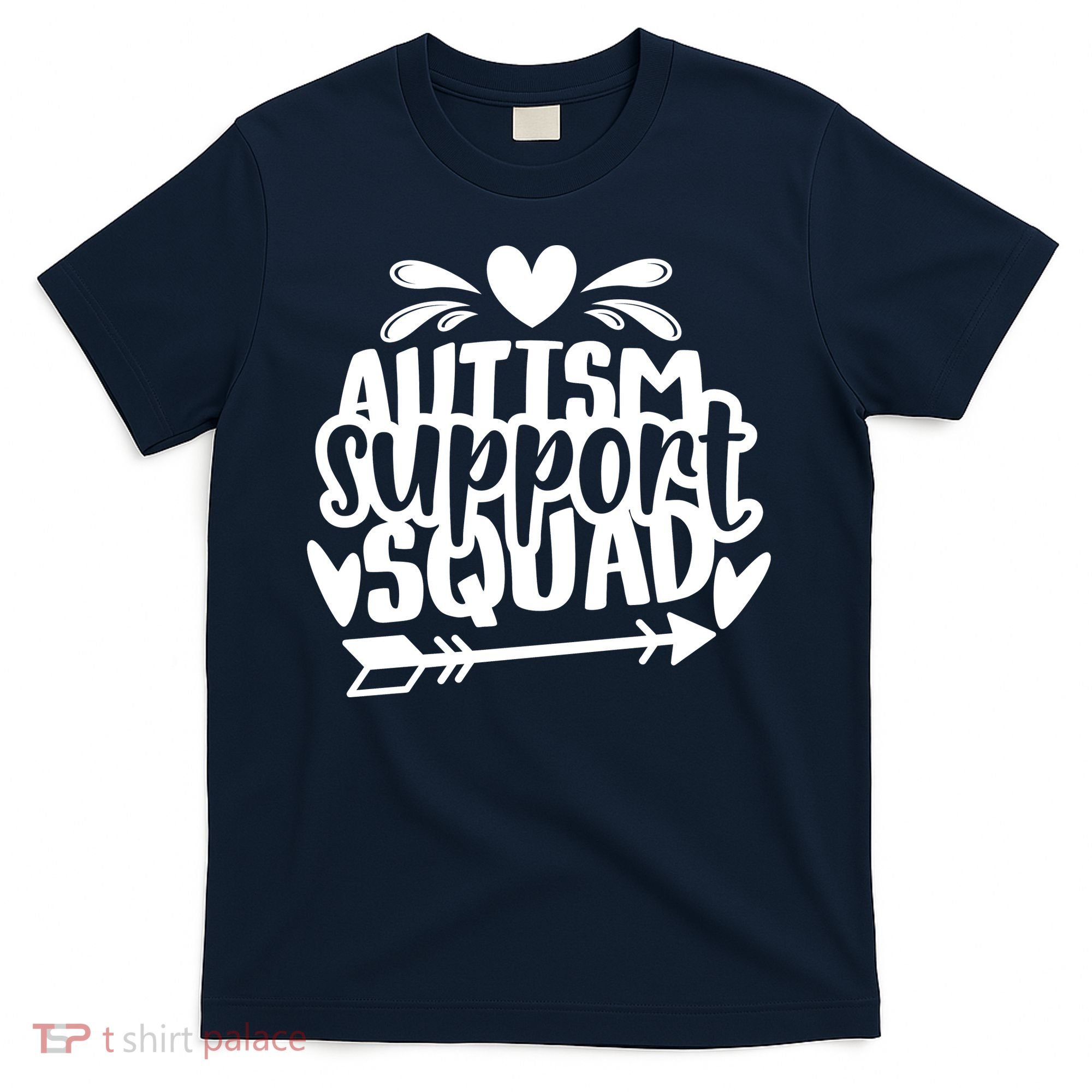 Autism Support Squad | Black / White T-Shirt