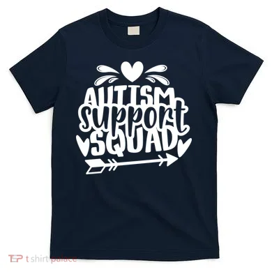Autism Support Squad | Black / White T-Shirt
