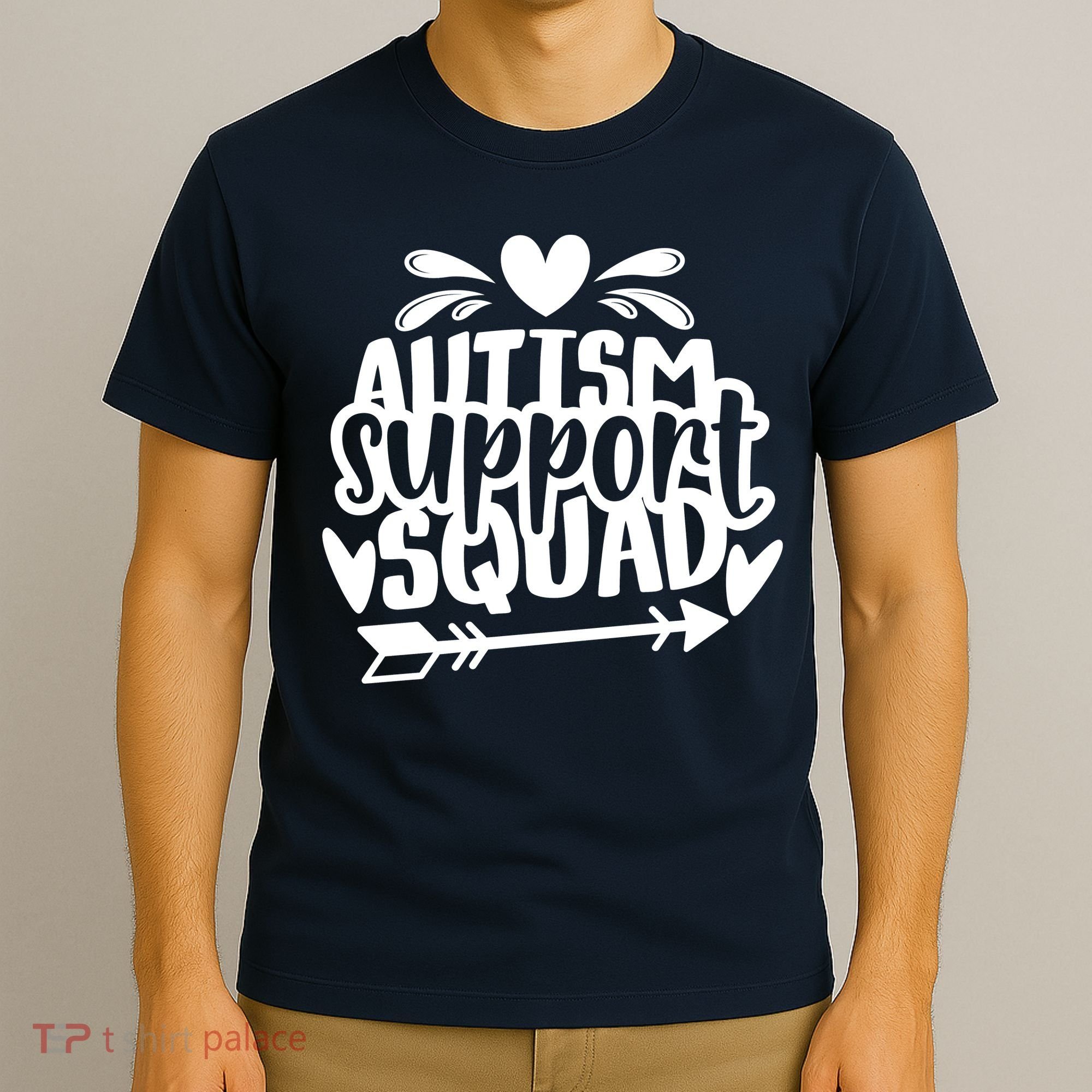 Autism Support Squad | Black / White T-Shirt