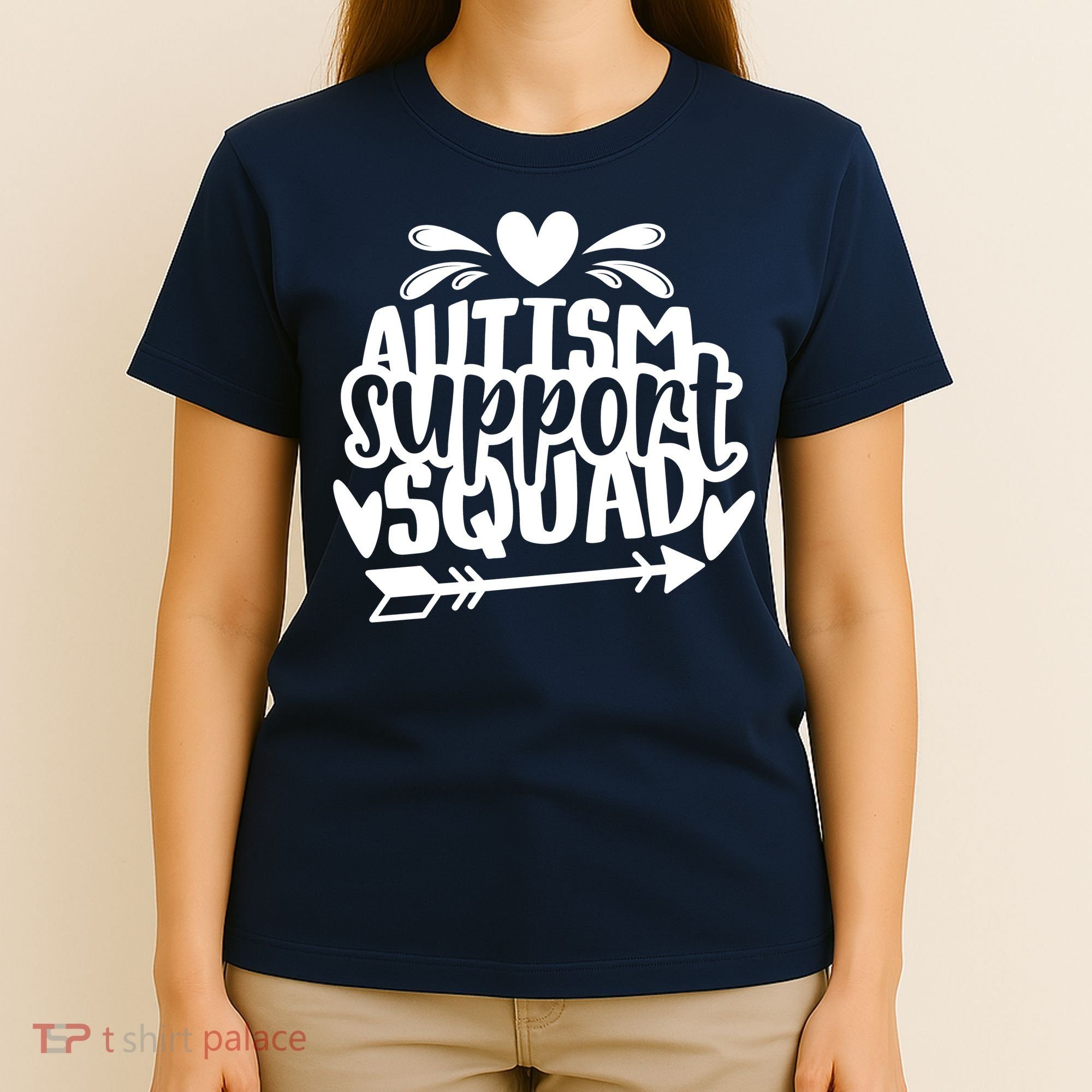 Autism Support Squad | Black / White T-Shirt