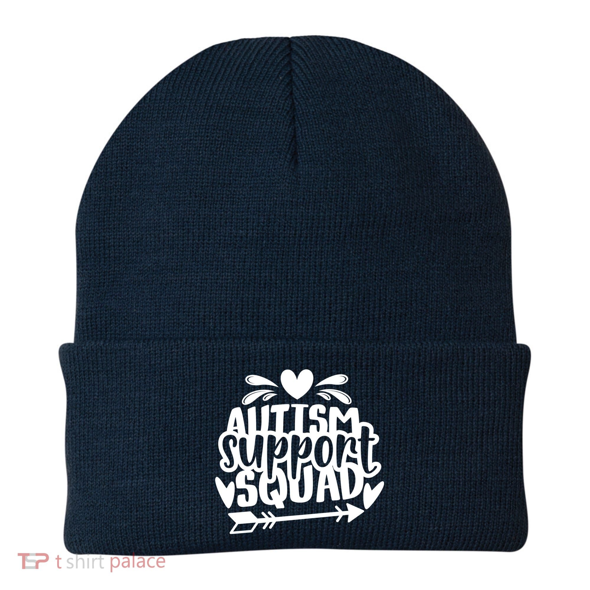 Autism Support Squad | Black / White Beanie