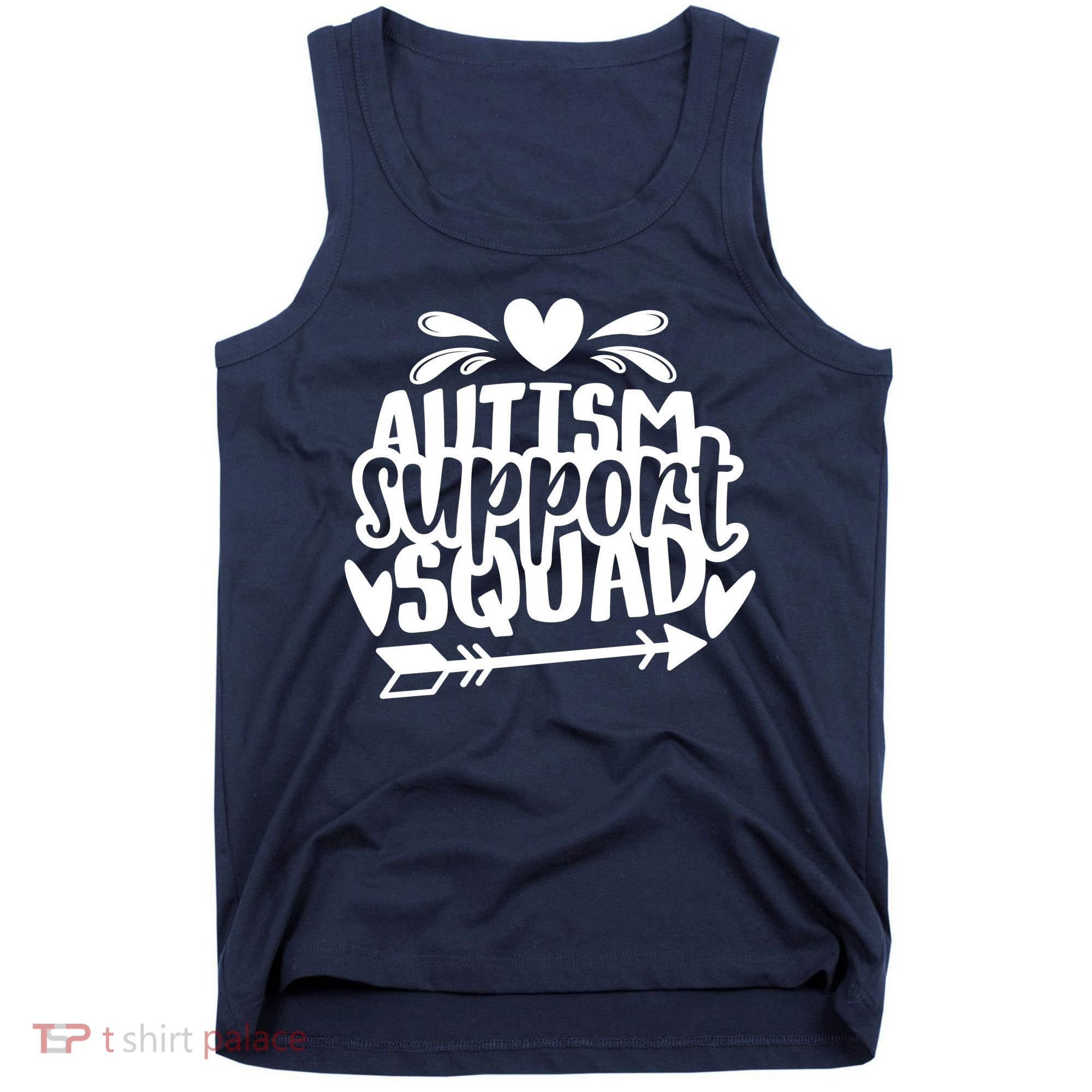 Autism Support Squad | Black / White Tank Top