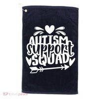 Autism Support Squad | Black / White Golf Towel thumb 0