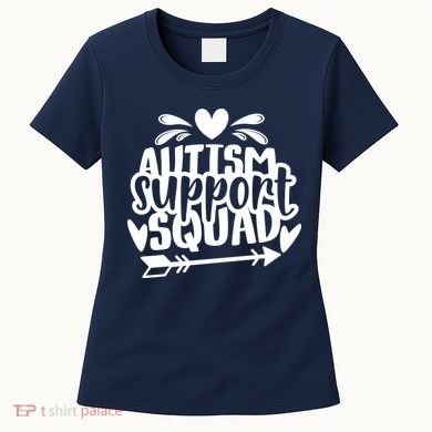 Autism Support Squad | Black / White Women's T-Shirt