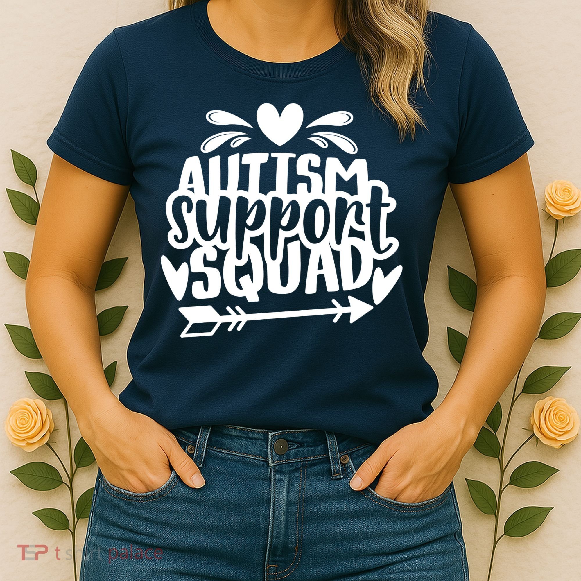 Autism Support Squad | Black / White Women's T-Shirt