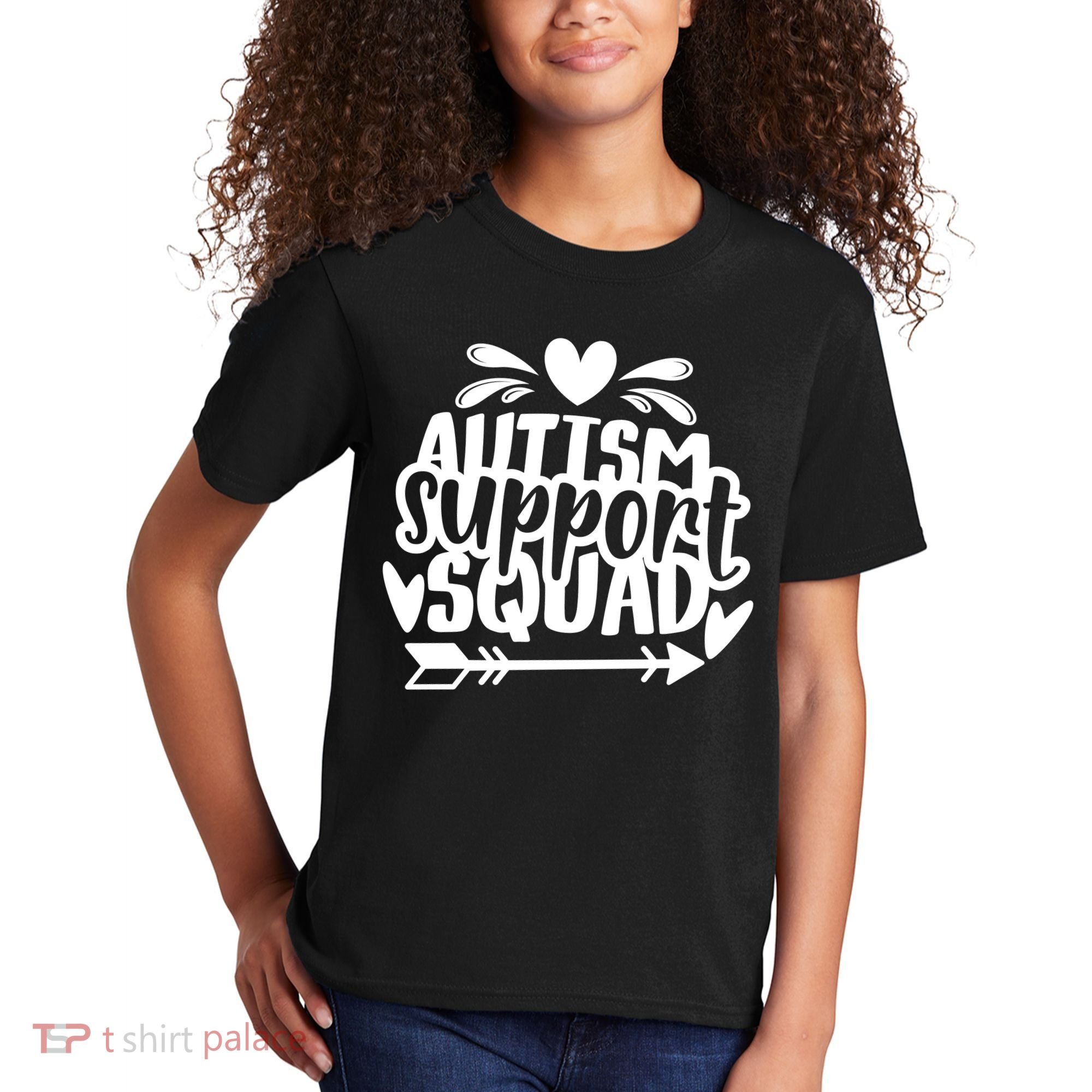 Autism Support Squad | Black / White Kids T-Shirt