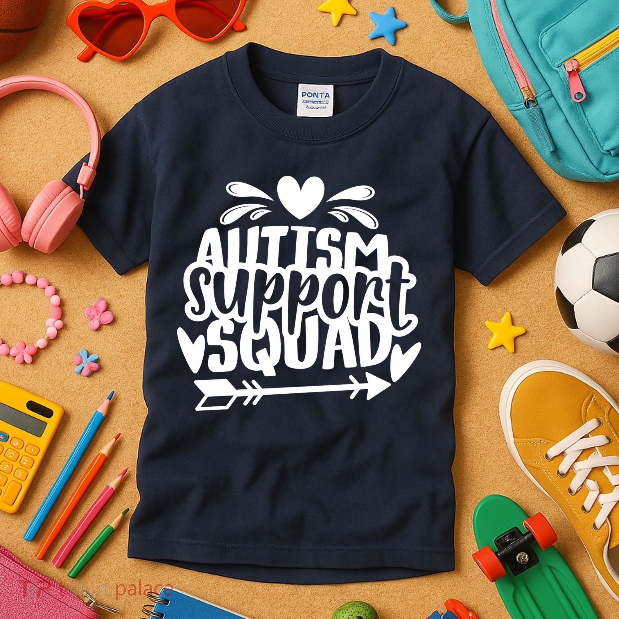 Autism Support Squad | Black / White Kids T-Shirt