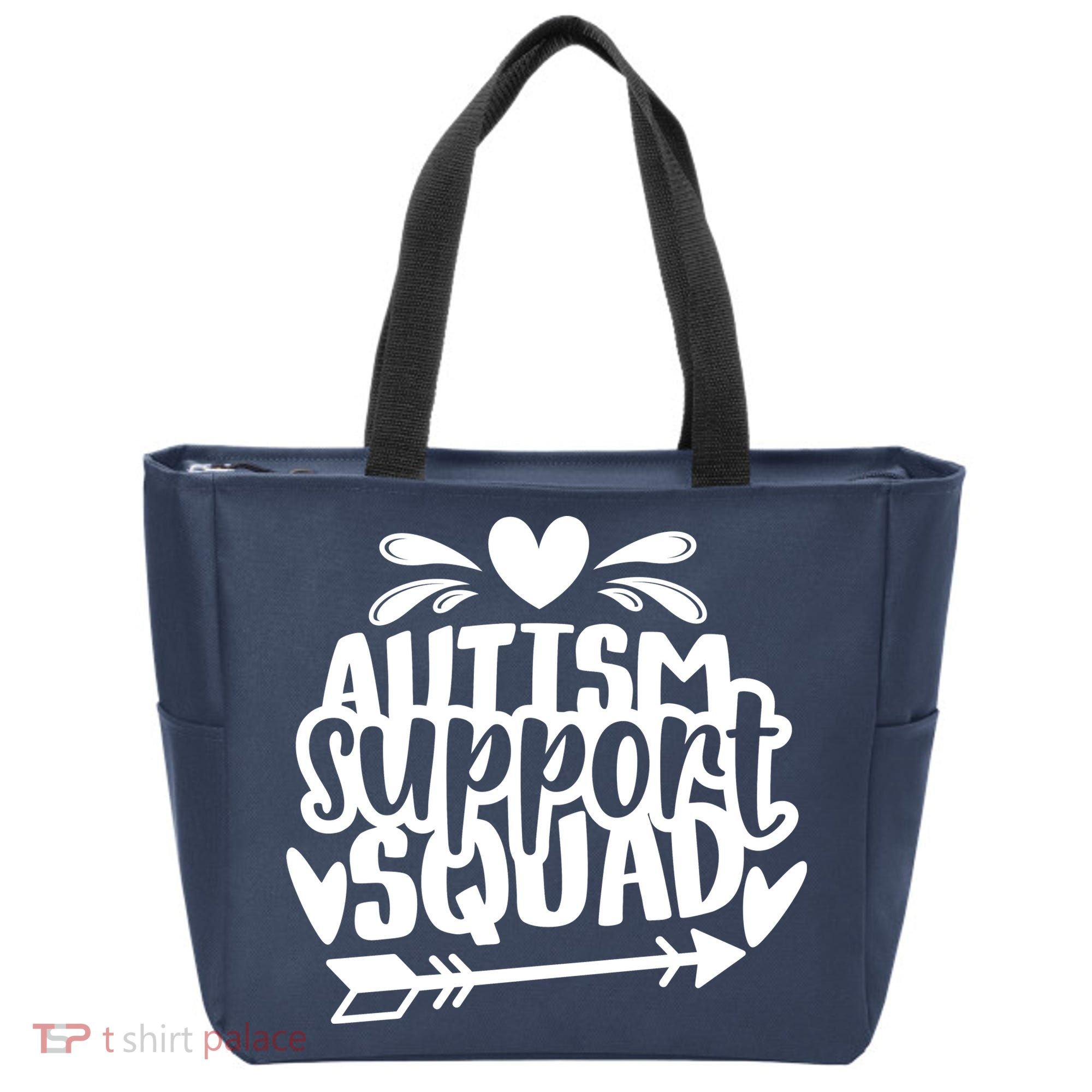 Autism Support Squad | Black / White Tote Bag