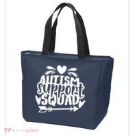 Autism Support Squad | Black / White Tote Bag thumb 3