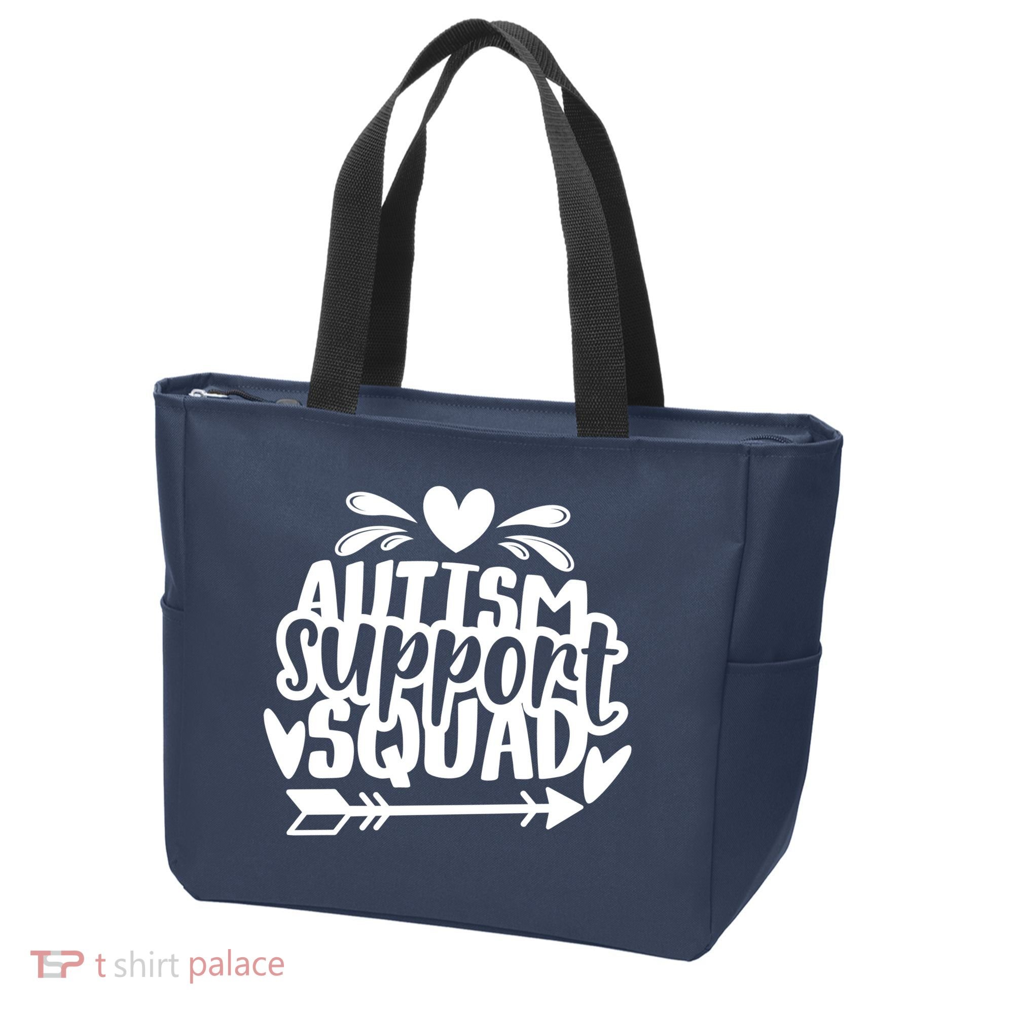 Autism Support Squad | Black / White Tote Bag