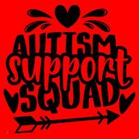 Autism Support Squad | Black / White Santa Hat thumb 1