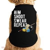 Aim Shoot Swear Repeat Cool Gift Pool Player Cool Gift Hall Shark Billiard Gift Doggie Tank thumb 0