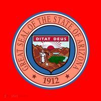 Arizona State Seal Santa Hat thumb 1