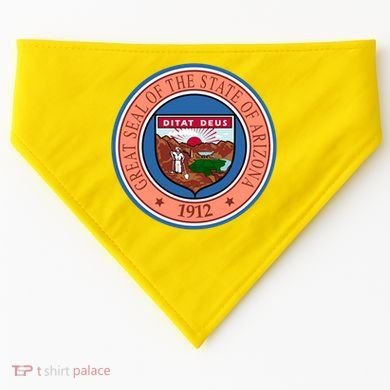 Arizona State Seal USA-Made Doggie Bandana