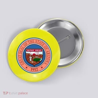 Arizona State Seal Button