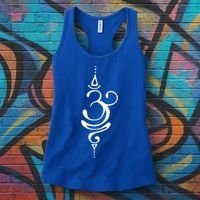 Ancient Sanskrit Symbol For Breathe Inspiration Om Yoga Great Gift Women's Tank Top thumb 3