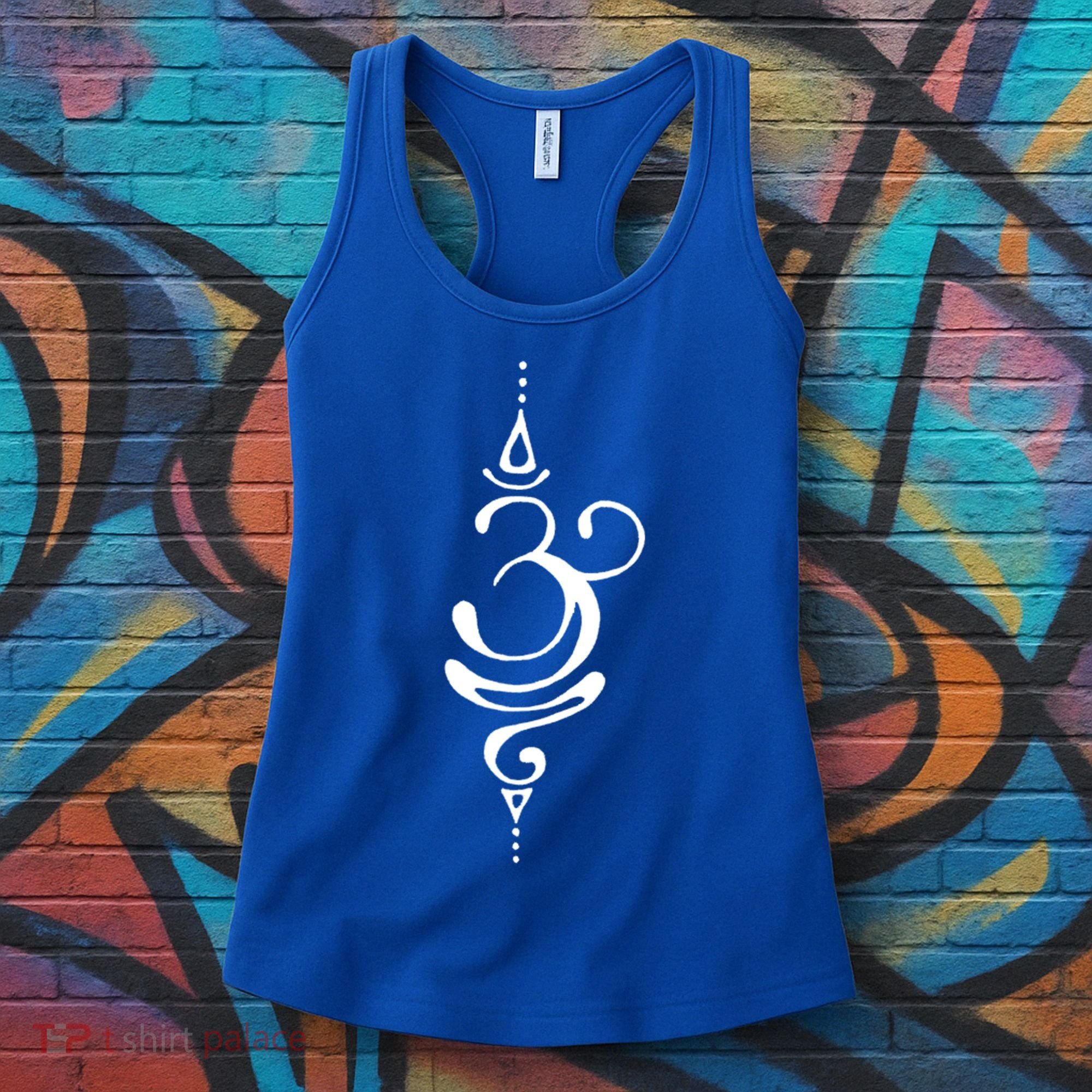 Ancient Sanskrit Symbol For Breathe Inspiration Om Yoga Great Gift Women's Tank Top