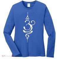 Ancient Sanskrit Symbol For Breathe Inspiration Om Yoga Great Gift Women's Long Sleeve Shirt thumb 0
