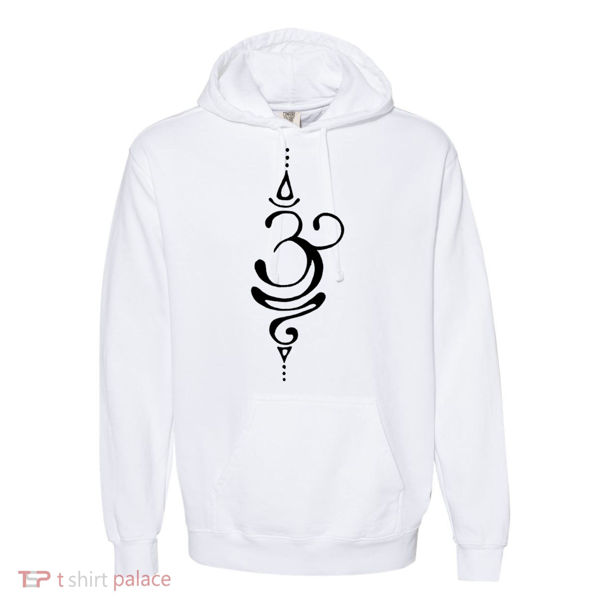 Ancient Sanskrit Symbol For Breathe Inspiration Om Yoga Great Gift Comfort Colors Garment-Dyed Hooded Sweatshirt