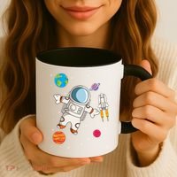 Astronaut Space Science Rocket Ship Gift Coffee Mug thumb 3