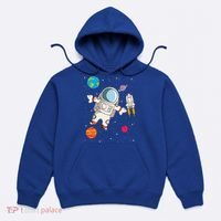 Astronaut Space Science Rocket Ship Gift Hoodie thumb 0