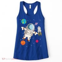 Astronaut Space Science Rocket Ship Gift Women's Tank Top thumb 0