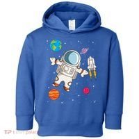 Astronaut Space Science Rocket Ship Gift Toddler Hoodie thumb 0