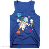 Astronaut Space Science Rocket Ship Gift Tank Top thumb 0